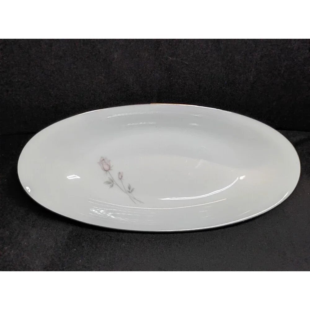 Vintage Noritake Pasadena 6311 Relish & Celery Dishes, Set of 2 - Pink Rose
